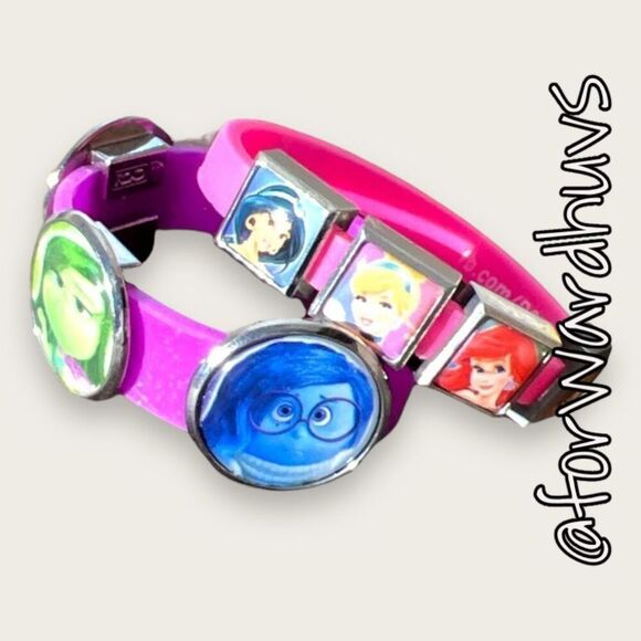 Bundle 3 for $15 Disney Youth Size Princess and Inside Out Character Bracelets S - Picture 1 of 8